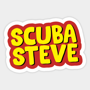 Scuba Steve //\\ Typography Design Sticker